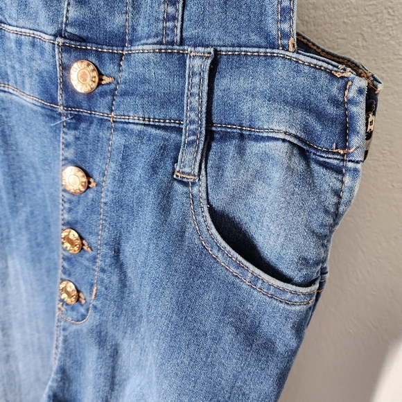 GUESS ADJUSTABLE STRAPS DENIM OVERALLS - Picture 6 of 12